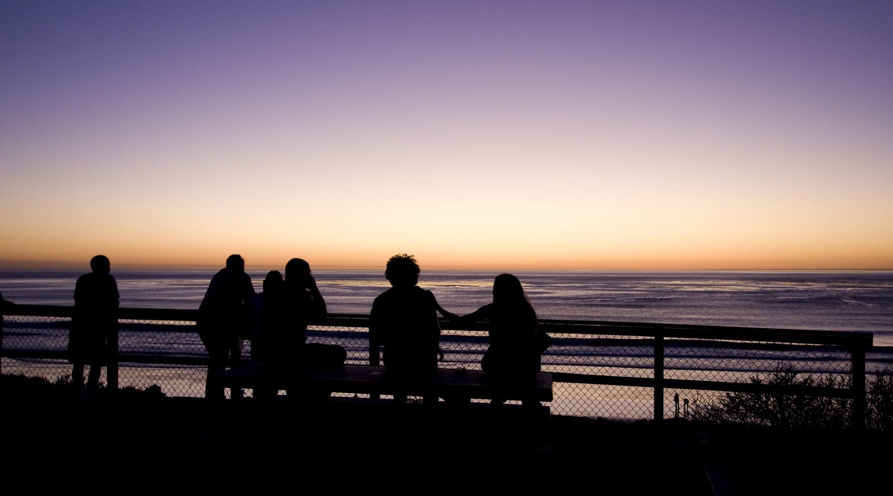 Sunset over the North San Diego County coastline