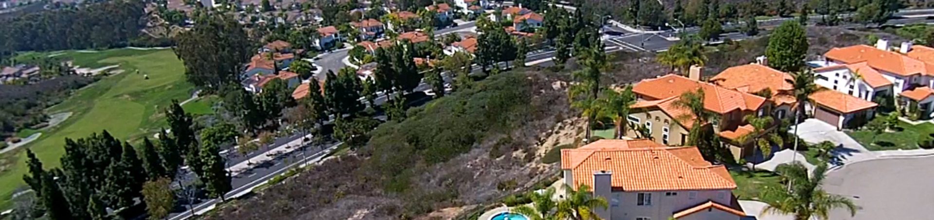 Carina homes on the hillside above the Aviara golf course