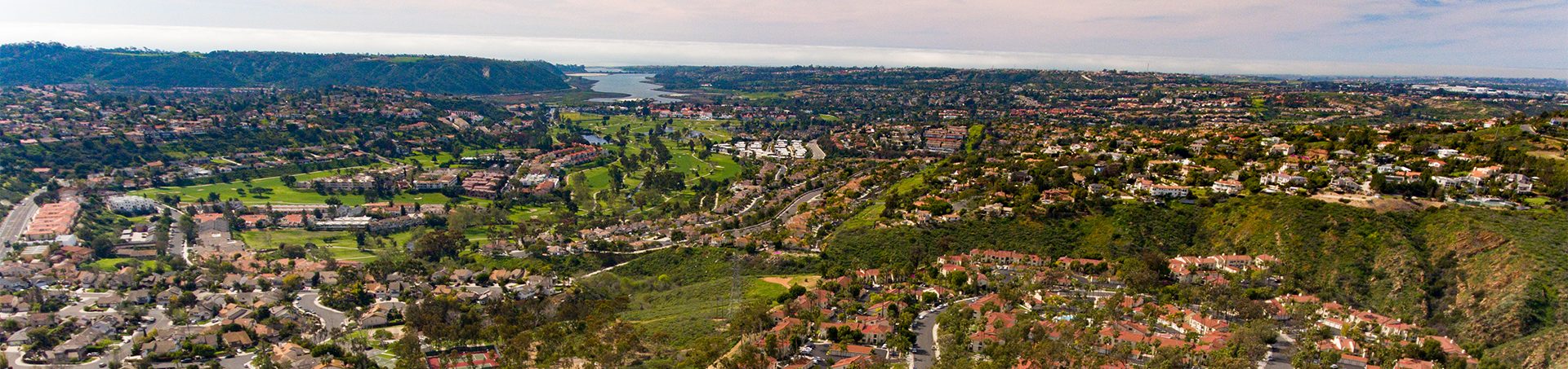 La Costa from above, looking west toward the coast