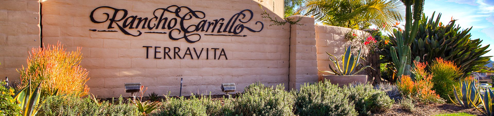 Rancho Carrillo Terravita entry monument