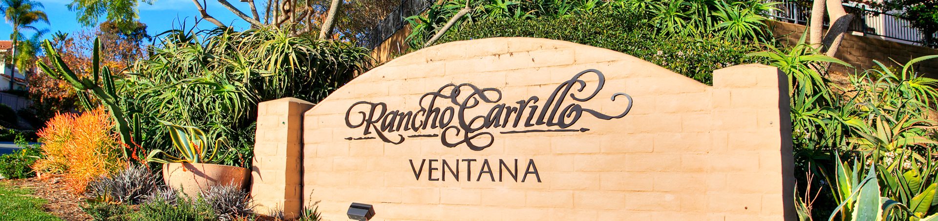Rancho Carrillo Ventana entry monument